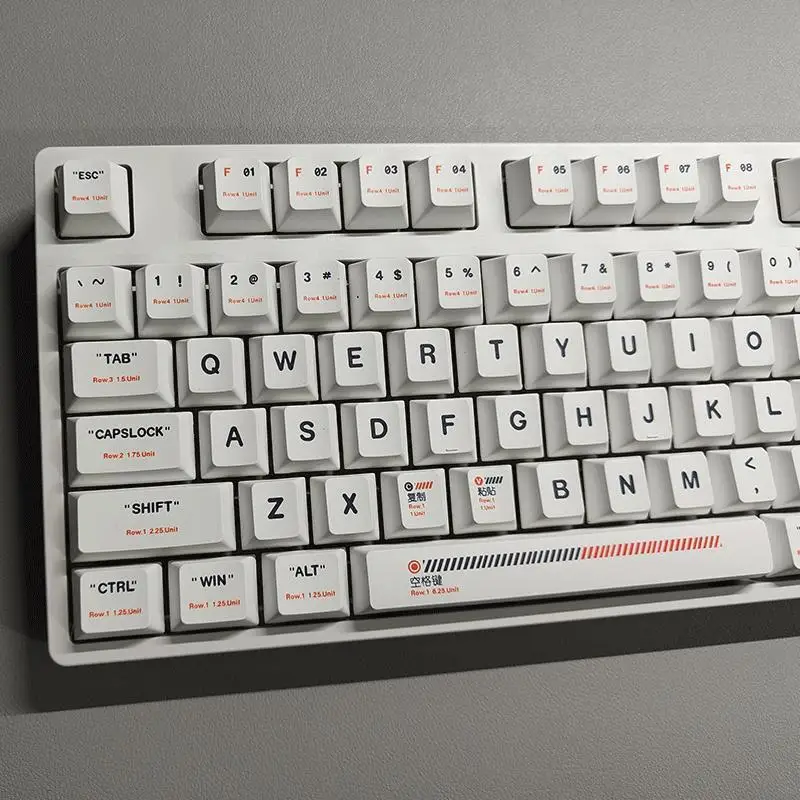 Original high key cap plastic theme PBT sublimation, minimalist white key cap 125 key small full set
Original high key cap plastic theme PBT sublimation, minimalist white key cap 125 key small full set