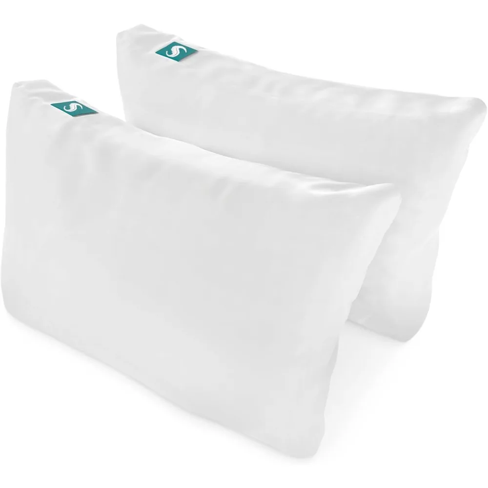 2-Pack Cooling Bed Pillows & Removable Cover for Sleeping Sets, Queen Size - Adjustable and Washable Bedding Pillow Set
2-Pack Cooling Bed Pillows & Removable Cover for Sleeping Sets, Queen Size - Adjustable and Washable Bedding Pillow Set