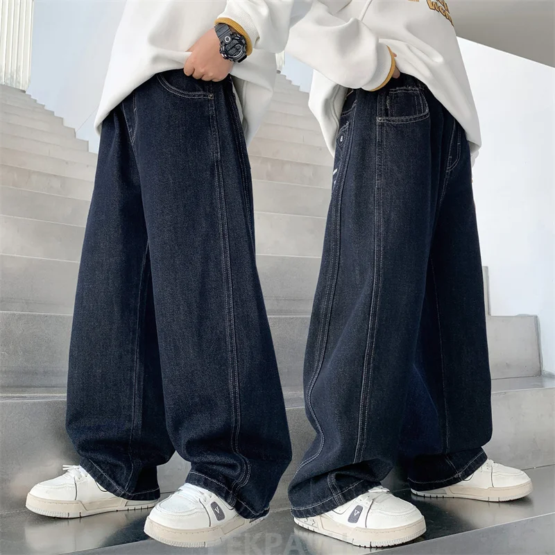 Children Vintage Dark Blue Denim Jeans with Pockets for Teens Boys New Casual Pants Kids High Quality Spring Autumn Trousers
Children Vintage Dark Blue Denim Jeans with Pockets for Teens Boys New Casual Pants Kids High Quality Spring Autumn Trousers