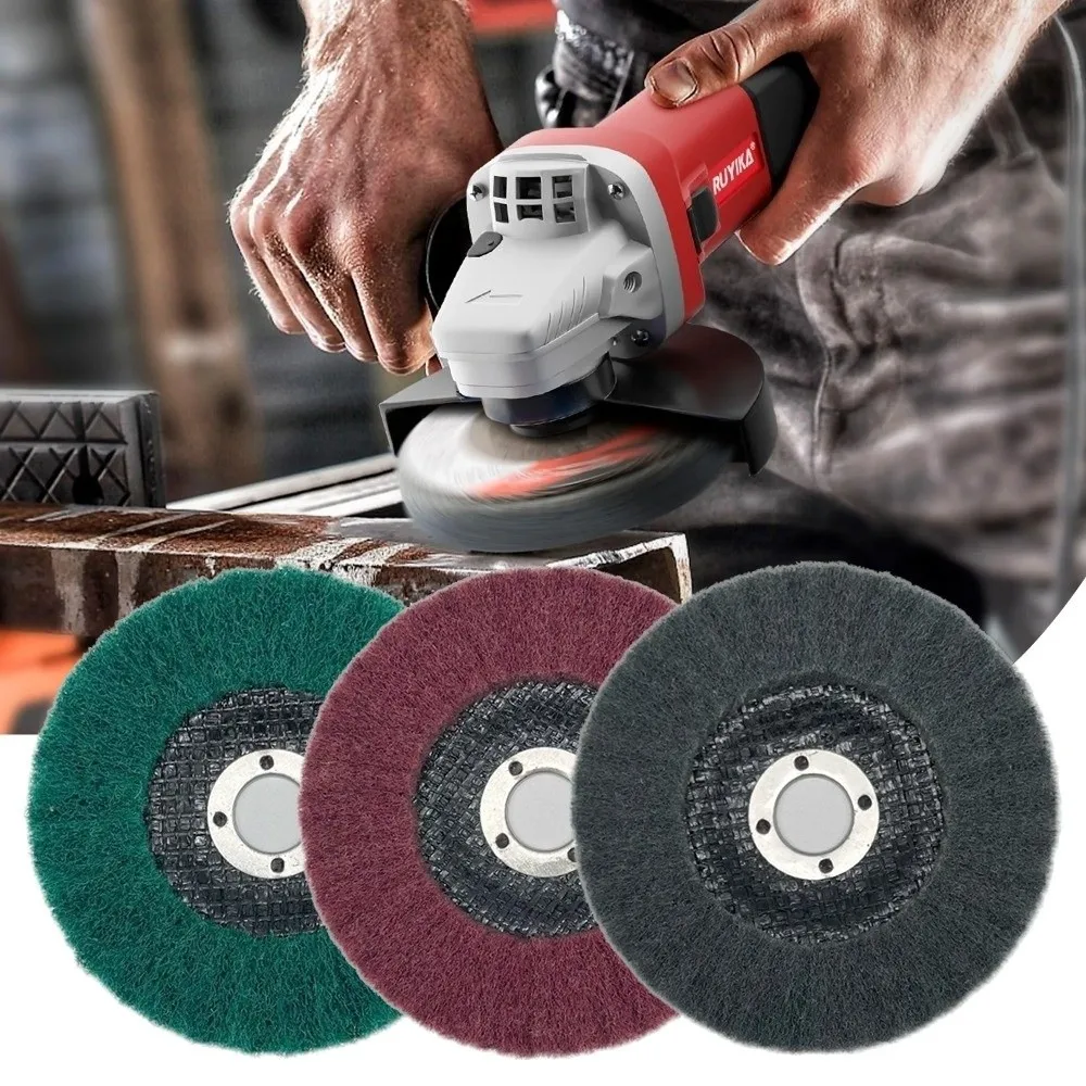 New 4.5" 115mm Flap Polishing Wheel Scouring Pad Nylon Fiber Non-Woven Grinding Wheel Abrasive Buffing Grinding Disc Polishing
New 4.5" 115mm Flap Polishing Wheel Scouring Pad Nylon Fiber Non-Woven Grinding Wheel Abrasive Buffing Grinding Disc Polishing