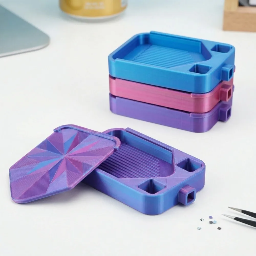 Multi-Color Partitioned Diamond Painting Tray Silky Easy Pour Design Diamond Art Tray with Lids 2 Storage Bucket
Multi-Color Partitioned Diamond Painting Tray Silky Easy Pour Design Diamond Art Tray with Lids 2 Storage Bucket