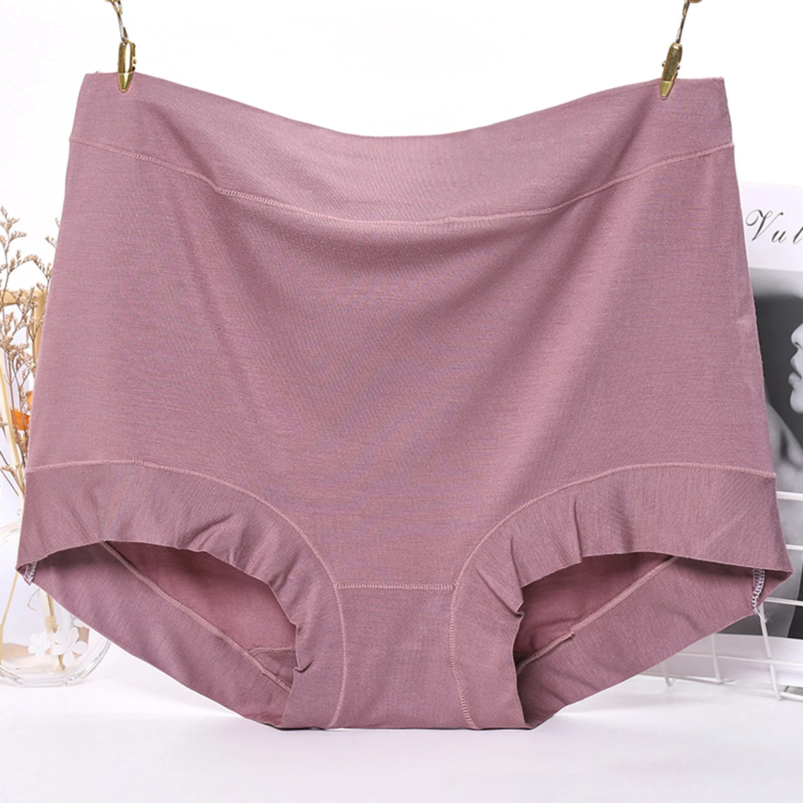 Plus Size Triangle Underwear Comfortable Cotton Panties for Mid-aged Women Elastic Waist Plus Size High Waist for Mother
Plus Size Triangle Underwear Comfortable Cotton Panties for Mid-aged Women Elastic Waist Plus Size High Waist for Mother