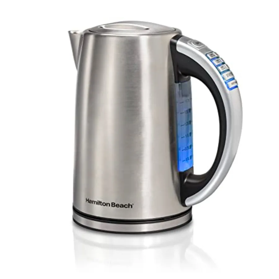 1.7 Liter Temperature Control Electric Kettle Water Boiler Heater Fast Boiling 1500 Watts BPA Free Cordless Auto-Shutoff and Bo
1.7 Liter Temperature Control Electric Kettle Water Boiler Heater Fast Boiling 1500 Watts BPA Free Cordless Auto-Shutoff and Bo