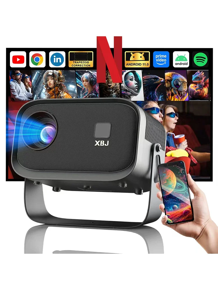 XBJ Portable Projector with WiFi Bluetooth,1080P HD 4K Support, Smart Projector Built-in Apps, Mini Projector for Outdoor Home Movie
XBJ Portable Projector with WiFi Bluetooth,1080P HD 4K Support, Smart Projector Built-in Apps, Mini Projector for Outdoor Home Movie