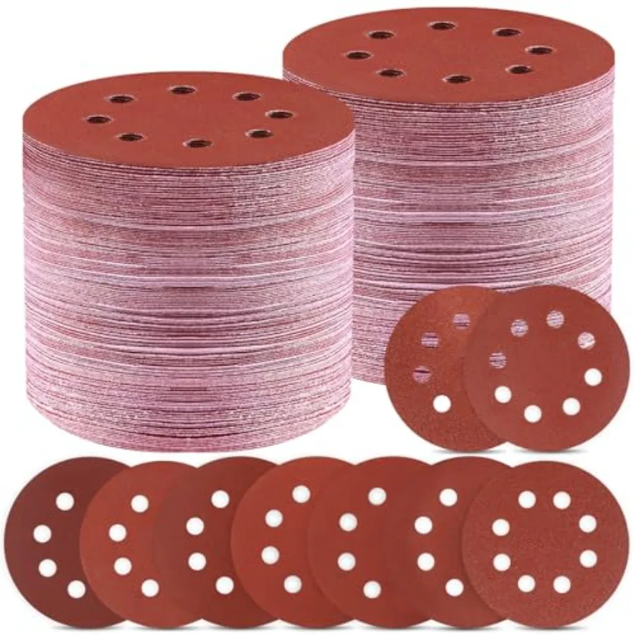 150 PCS 5 Inch Sanding Discs, Premium Orbital Sander Pads in 9 Different Grits - 40 80 120 180 240 320 400 600 800 Grit Hook an
150 PCS 5 Inch Sanding Discs, Premium Orbital Sander Pads in 9 Different Grits - 40 80 120 180 240 320 400 600 800 Grit Hook an