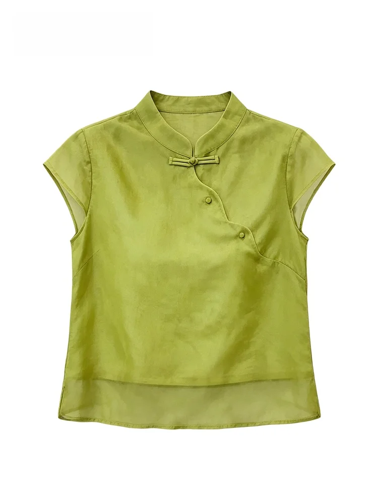 Loose Short Sleeve Women's Shirt Summer New Chinese Style plus Size Casual Fashion Cara CLUB Fat Sister's Versatile Top
Loose Short Sleeve Women's Shirt Summer New Chinese Style plus Size Casual Fashion Cara CLUB Fat Sister's Versatile Top