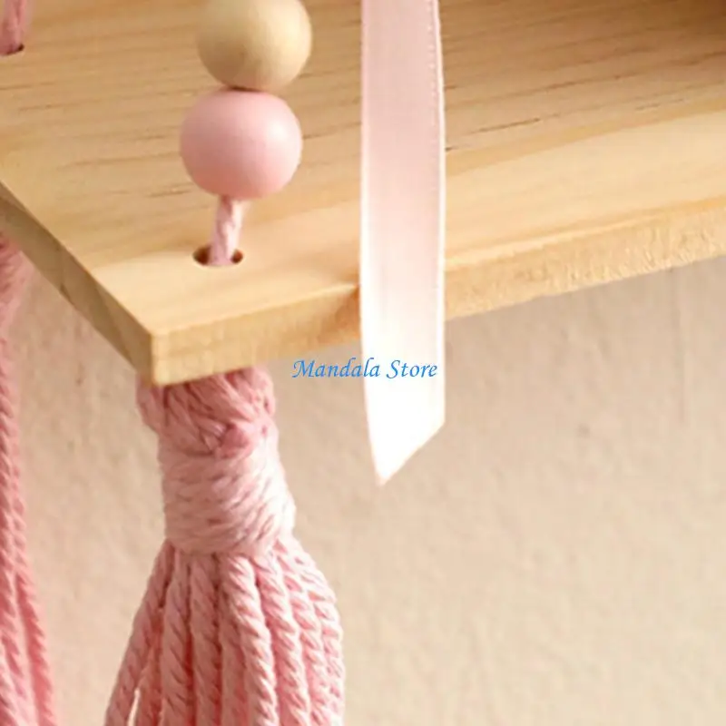 U2JC Macrames Plant Hanger Shelf with Woven Tassels Beads Wall Floating Shelves
U2JC Macrames Plant Hanger Shelf with Woven Tassels Beads Wall Floating Shelves