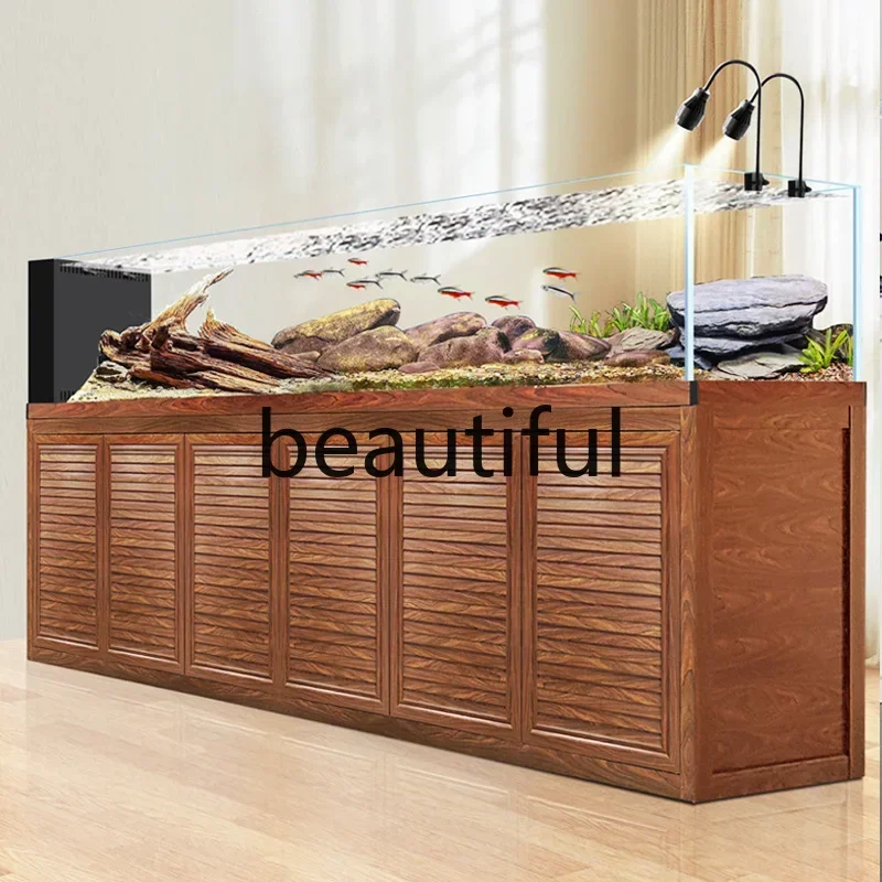 New arrive New Chinese stream tank gold crystal ultra-white glass ecological water-free bottom filter landscaping living room a
New arrive New Chinese stream tank gold crystal ultra-white glass ecological water-free bottom filter landscaping living room a