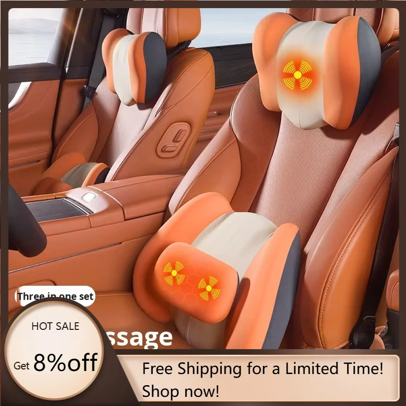 Heated Cooling Ventilation Car Headrest Lumbar Support Cushion Massage Smart Temperature Control Seat Backrest Pillow
Heated Cooling Ventilation Car Headrest Lumbar Support Cushion Massage Smart Temperature Control Seat Backrest Pillow