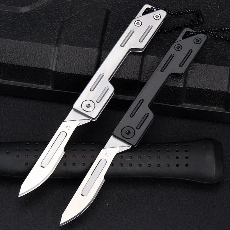 Outdoor Camping Travel Cutting Tool Keychain Accessories Folding Pocket Knife Portable with Stainless Steel Replaceable Blade
Outdoor Camping Travel Cutting Tool Keychain Accessories Folding Pocket Knife Portable with Stainless Steel Replaceable Blade