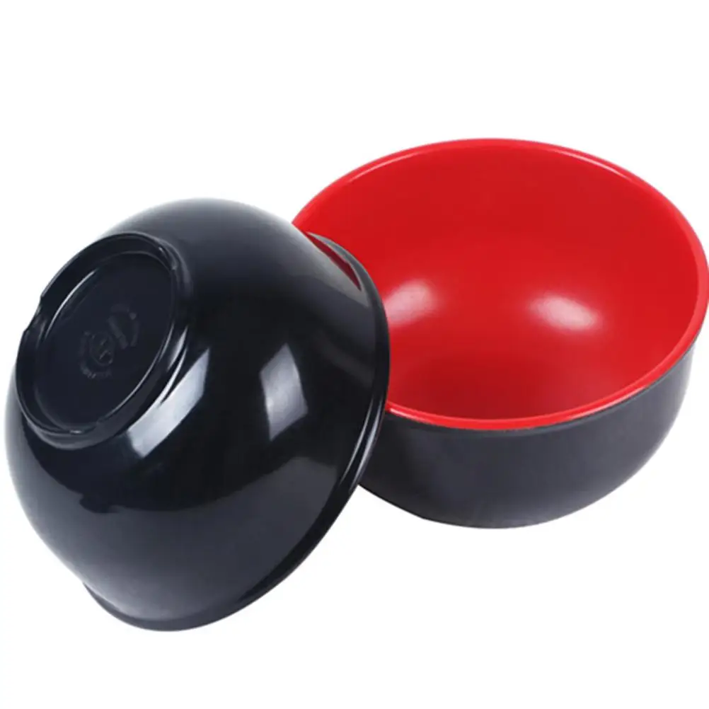 2 Pcs Melamine Bowls Shatterproof Tableware Set Red Black Color Contrast Soup Ramen Noodle Serving Home Dining
2 Pcs Melamine Bowls Shatterproof Tableware Set Red Black Color Contrast Soup Ramen Noodle Serving Home Dining