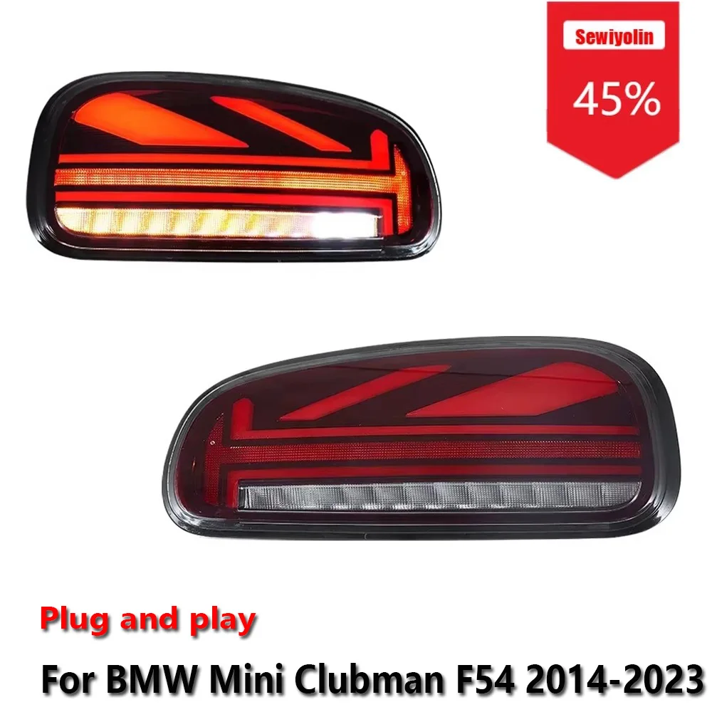 Sewiyolin Car LED Tail Light Assemblies For BMW Mini Clubman F54 2014-2023 Auto Fog DRL Brake Turn Signal Lamp Plug and Play
Sewiyolin Car LED Tail Light Assemblies For BMW Mini Clubman F54 2014-2023 Auto Fog DRL Brake Turn Signal Lamp Plug and Play