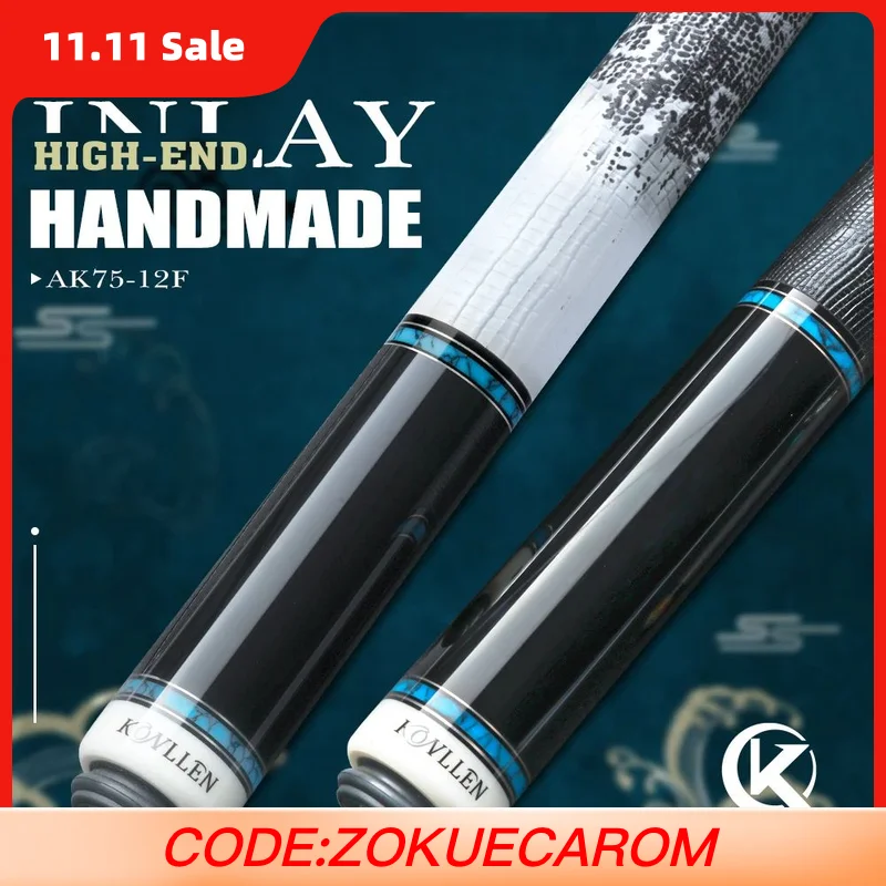 KONLLEN Carbon Fiber Pool Cue Stick with Real Inlay Leather Grip for12.5mm tip low deflection Billiard Cue Thanksgiving Version
KONLLEN Carbon Fiber Pool Cue Stick with Real Inlay Leather Grip for12.5mm tip low deflection Billiard Cue Thanksgiving Version
