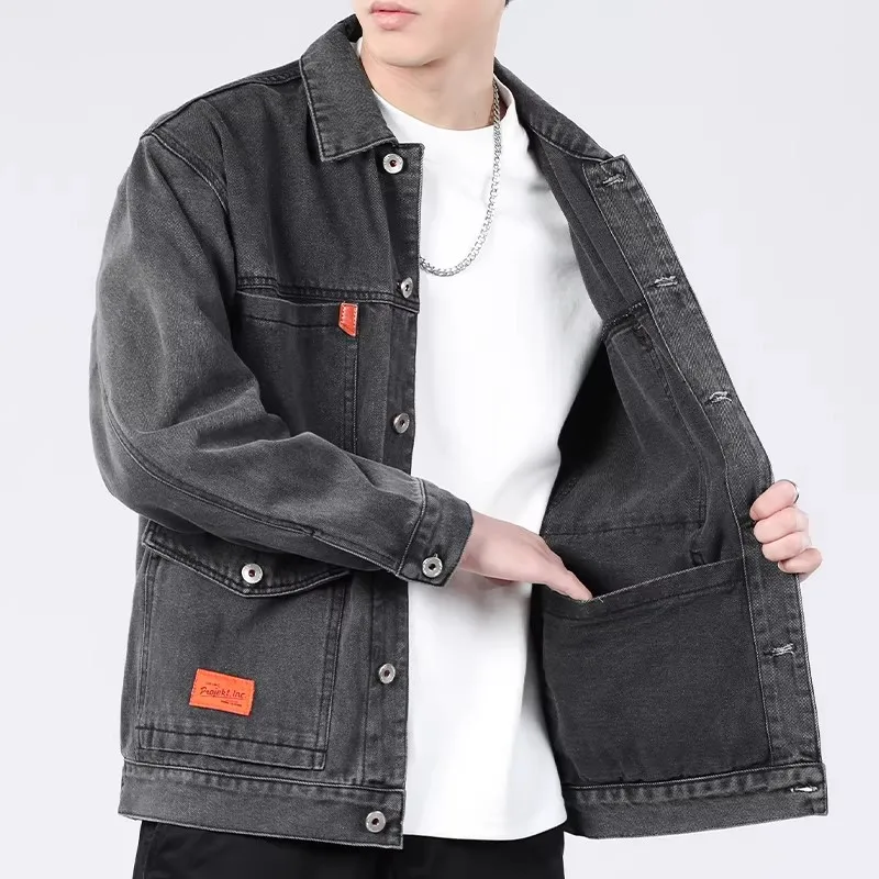 Spring Autumn Men's Workwear Jacket Loose Fit Casual Style Denim Material Wear Resistant Dirt Proof for Construction Site Use
Spring Autumn Men's Workwear Jacket Loose Fit Casual Style Denim Material Wear Resistant Dirt Proof for Construction Site Use