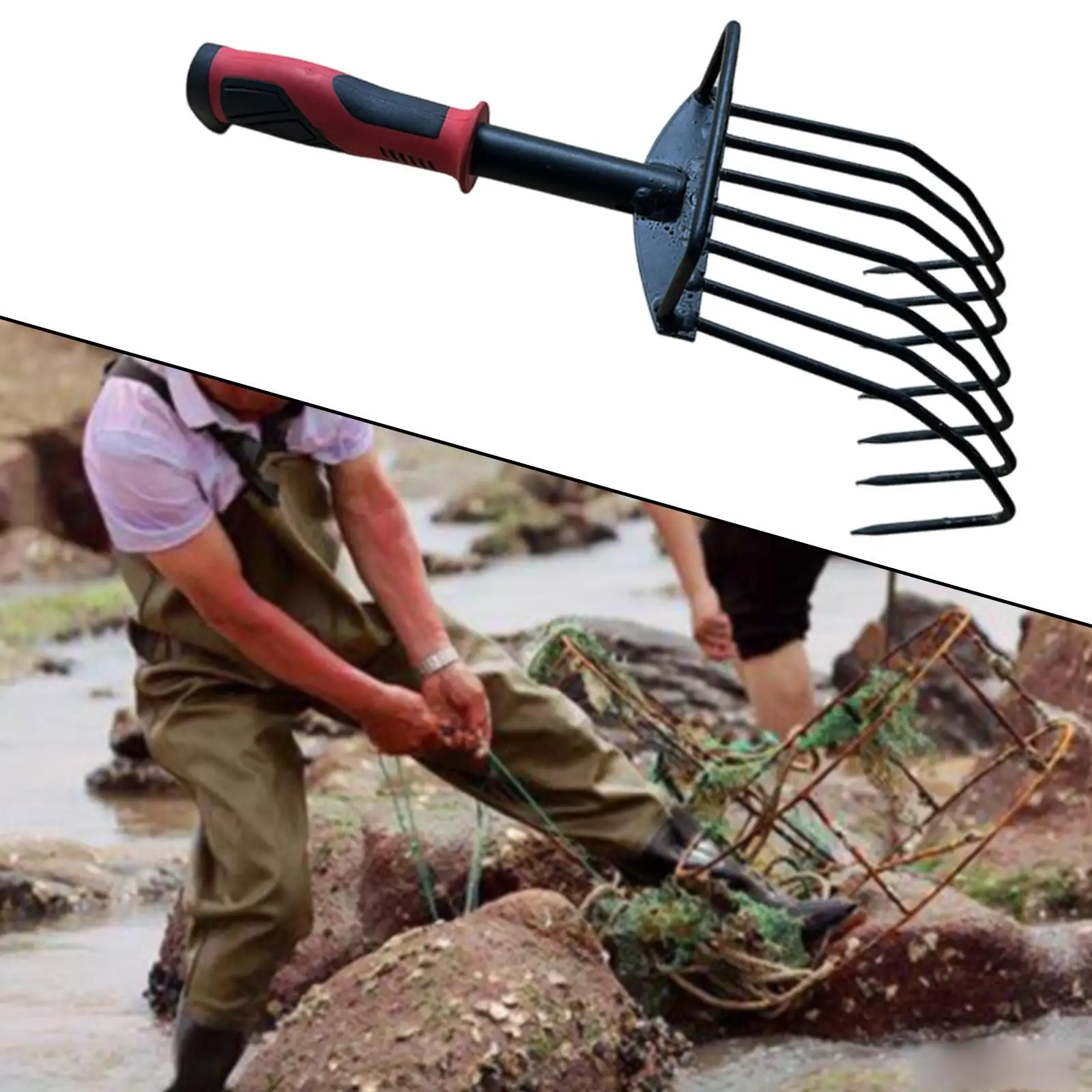 Hand Rake Garden Rake Handheld with Ergonomic Handle Versatile Soil Tiller Hand Cultivator for Loosening Soil Farm Gardening
Hand Rake Garden Rake Handheld with Ergonomic Handle Versatile Soil Tiller Hand Cultivator for Loosening Soil Farm Gardening