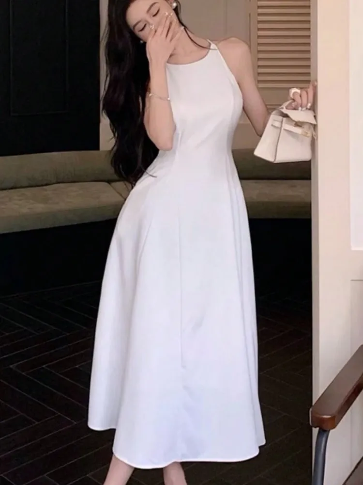 French Romantic A-line Party Dresses Women Elegant Sleeveless Birthday Graduation Midi Dress Summer New Fashion Mujers Robe
French Romantic A-line Party Dresses Women Elegant Sleeveless Birthday Graduation Midi Dress Summer New Fashion Mujers Robe