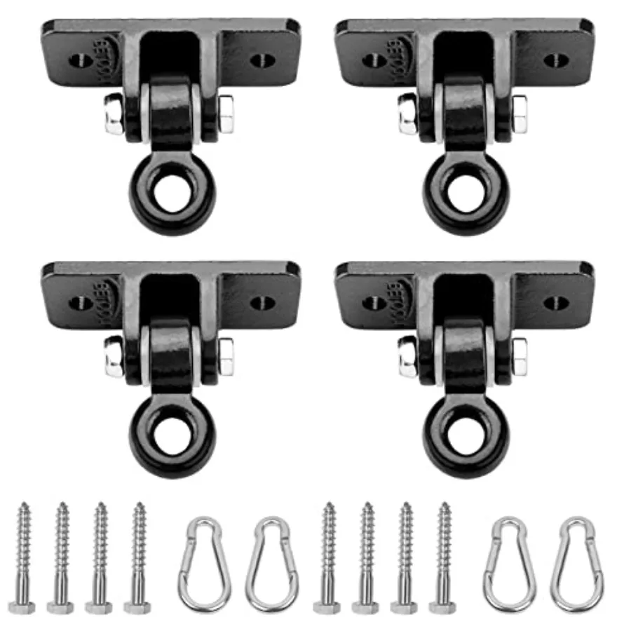 Heavy Duty Swing Hangers Swing Set Hardware Playground Porch Yoga Seat Trapeze Wooden Sets Indoor Outdoor Set Black of 4
Heavy Duty Swing Hangers Swing Set Hardware Playground Porch Yoga Seat Trapeze Wooden Sets Indoor Outdoor Set Black of 4