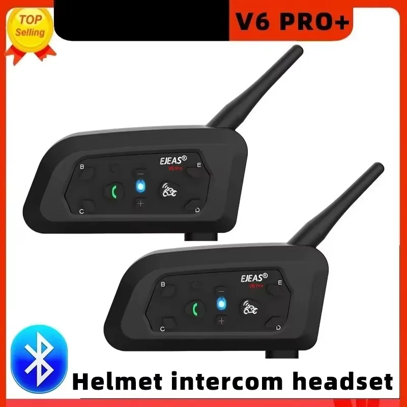 V6 PRO 6 Riders Bluetooth Motorcycle Helmet Intercom Microphone Speaker Earphone 1500M BT Interphone Communicator for Waterproof
V6 PRO 6 Riders Bluetooth Motorcycle Helmet Intercom Microphone Speaker Earphone 1500M BT Interphone Communicator for Waterproof