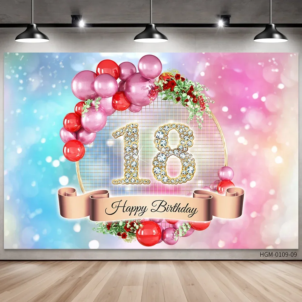 Happy Birthday Party Background Banner Pink Blue Flower Number Girls Woman 18th Years Old Party Sign Poster Photography Backdrop
Happy Birthday Party Background Banner Pink Blue Flower Number Girls Woman 18th Years Old Party Sign Poster Photography Backdrop