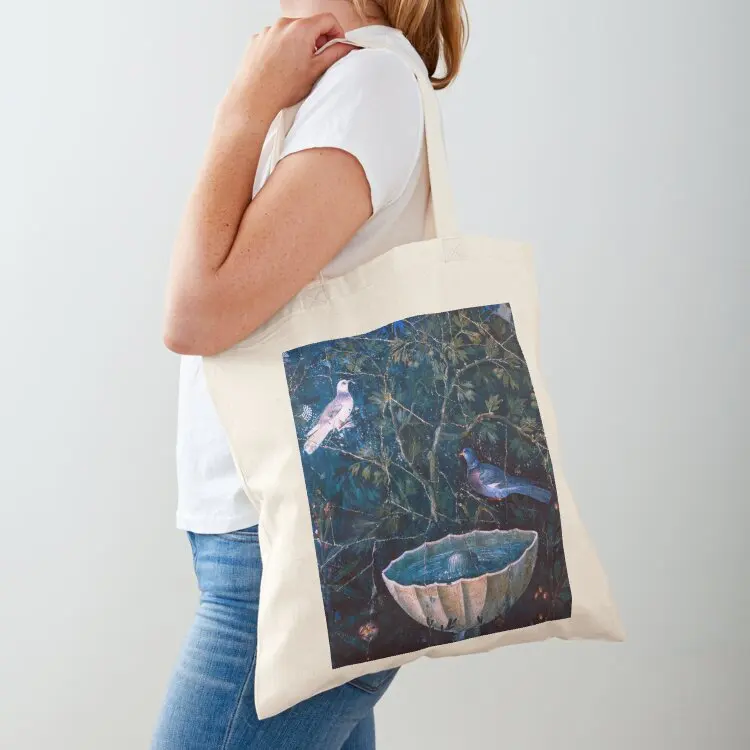 POMPEII COLLECTION / DOVES AND FOUNTAIN IN GARDEN ,BLUE GREEN FLORAL Tote Bag Eco bag shopping trolley bag tote university
POMPEII COLLECTION / DOVES AND FOUNTAIN IN GARDEN ,BLUE GREEN FLORAL Tote Bag Eco bag shopping trolley bag tote university