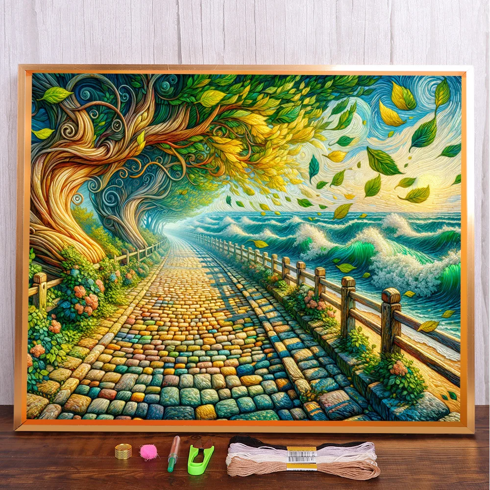 Seaside Scenery Printed Canvas Cross-Stitch Patterns DIY Embroidery DMC Threads Handmade Sewing Hobby Painting Magic Design Gift
Seaside Scenery Printed Canvas Cross-Stitch Patterns DIY Embroidery DMC Threads Handmade Sewing Hobby Painting Magic Design Gift