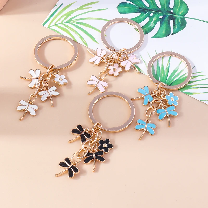 Cute Enamel Dragonfly Keychain Women Girls Key Ring Pendants for Handbag DIY Handmade Key Chains Jewelry Gifts
Cute Enamel Dragonfly Keychain Women Girls Key Ring Pendants for Handbag DIY Handmade Key Chains Jewelry Gifts