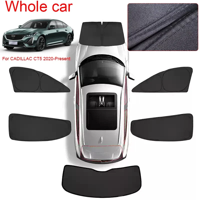 Car Black Window Privacy Sunshade Auto Anti-UV Heat Insulation Protect Cover Interior Accessory For CADILLAC CT5 2020-Present
Car Black Window Privacy Sunshade Auto Anti-UV Heat Insulation Protect Cover Interior Accessory For CADILLAC CT5 2020-Present