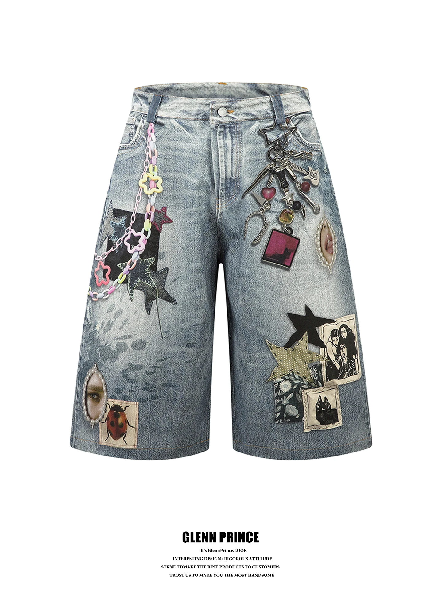 GPstudio American Street 3D Printing Graffiti Patchwork Jeans Men Summer Design Trendy Shorts Youth Casual Cotton Straight Le...
GPstudio American Street 3D Printing Graffiti Patchwork Jeans Men Summer Design Trendy Shorts Youth Casual Cotton Straight Le...