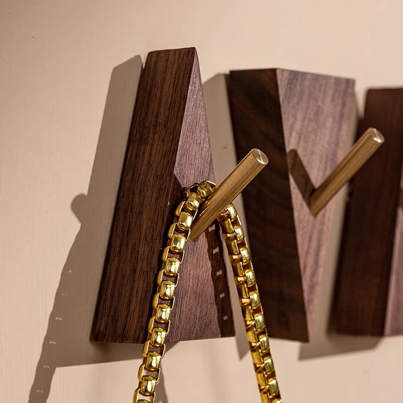 Triangle Shape Brass Solid Wood Hooks Multi-Purpose Key Holder Decoration Wall Coat Rack Door Clothes Storage Home Organizer
Triangle Shape Brass Solid Wood Hooks Multi-Purpose Key Holder Decoration Wall Coat Rack Door Clothes Storage Home Organizer