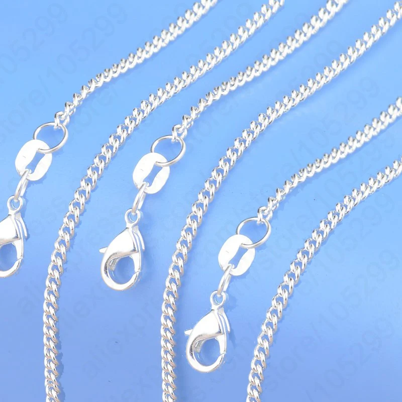 High Quality 10 PCS Pure 925 Silver Needle Charm Link Necklace Chains For Pendant Jewelry With Lobster Clasps Set 18 Inches
High Quality 10 PCS Pure 925 Silver Needle Charm Link Necklace Chains For Pendant Jewelry With Lobster Clasps Set 18 Inches