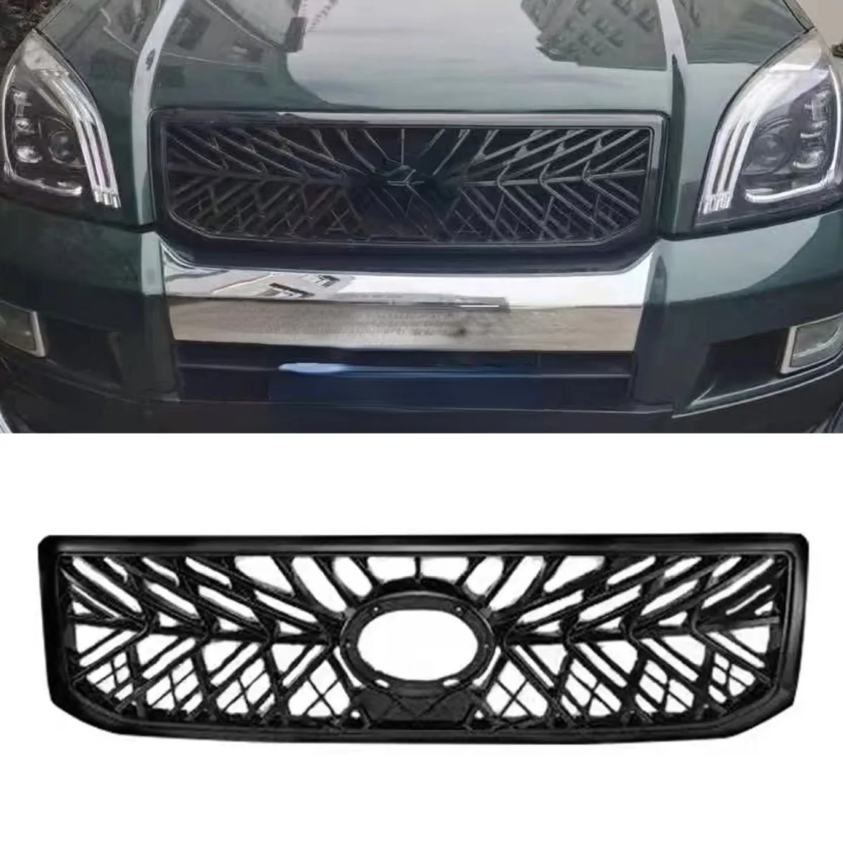 For Toyota Prado LC120 2003-2004 Car Bumper Grill Racing TRD Grille Body Kit Front Bumper Grill Exterior Part
For Toyota Prado LC120 2003-2004 Car Bumper Grill Racing TRD Grille Body Kit Front Bumper Grill Exterior Part
