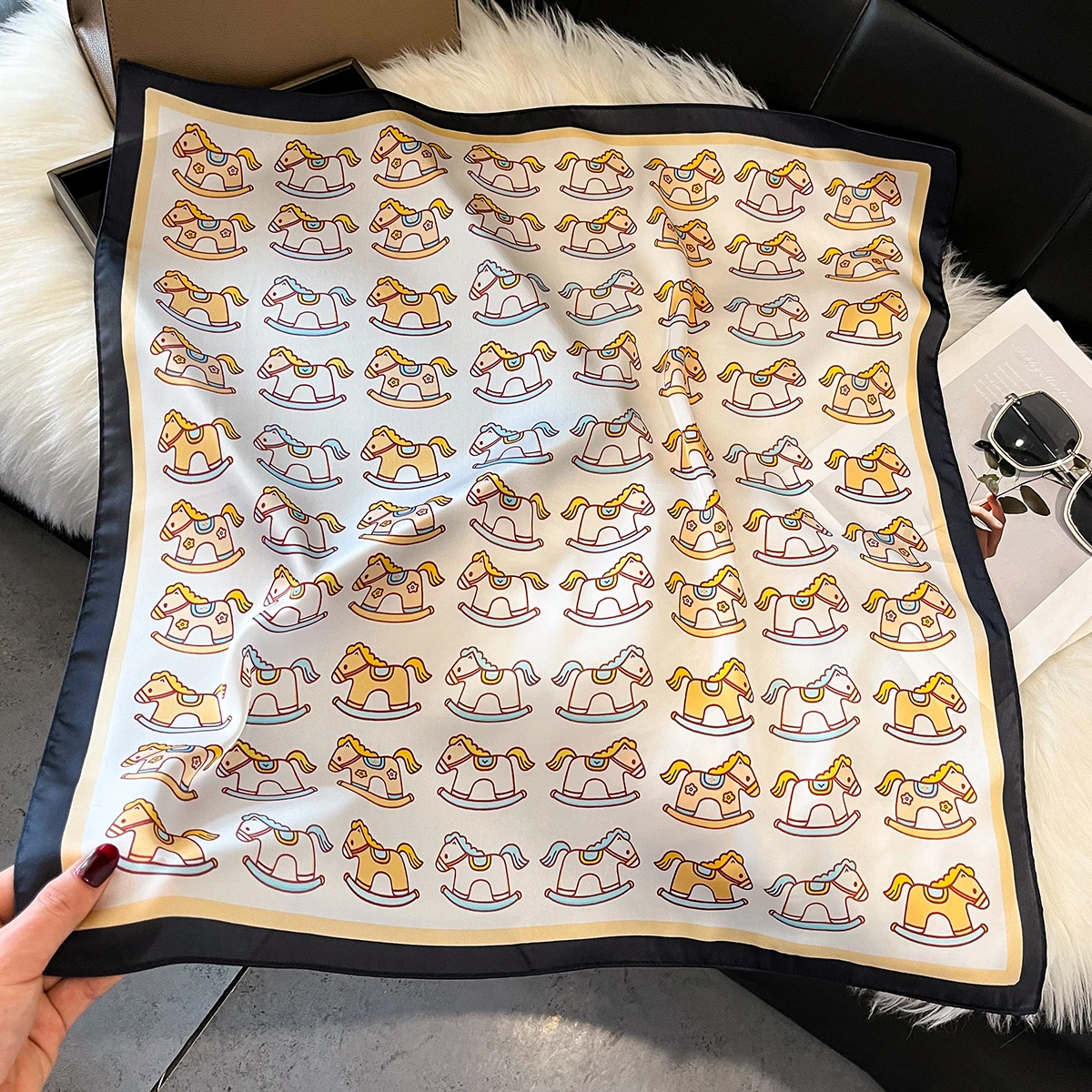 Silk Imitation Scarf Women Cotton Print Square Hairbands Foulard Female Bandana Neck Kerchief Headbands 2026 Summer
Silk Imitation Scarf Women Cotton Print Square Hairbands Foulard Female Bandana Neck Kerchief Headbands 2026 Summer