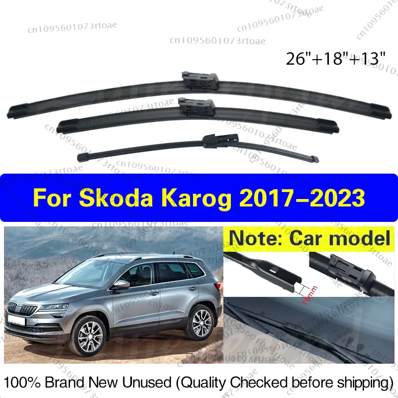 For Skoda Karoq 2017 2018 2019 2020 2021 2022 2023 Front Rear Wiper Blade Rubber Windshield Windscreen Car Rain Brush 26"18"13"
For Skoda Karoq 2017 2018 2019 2020 2021 2022 2023 Front Rear Wiper Blade Rubber Windshield Windscreen Car Rain Brush 26"18"13"