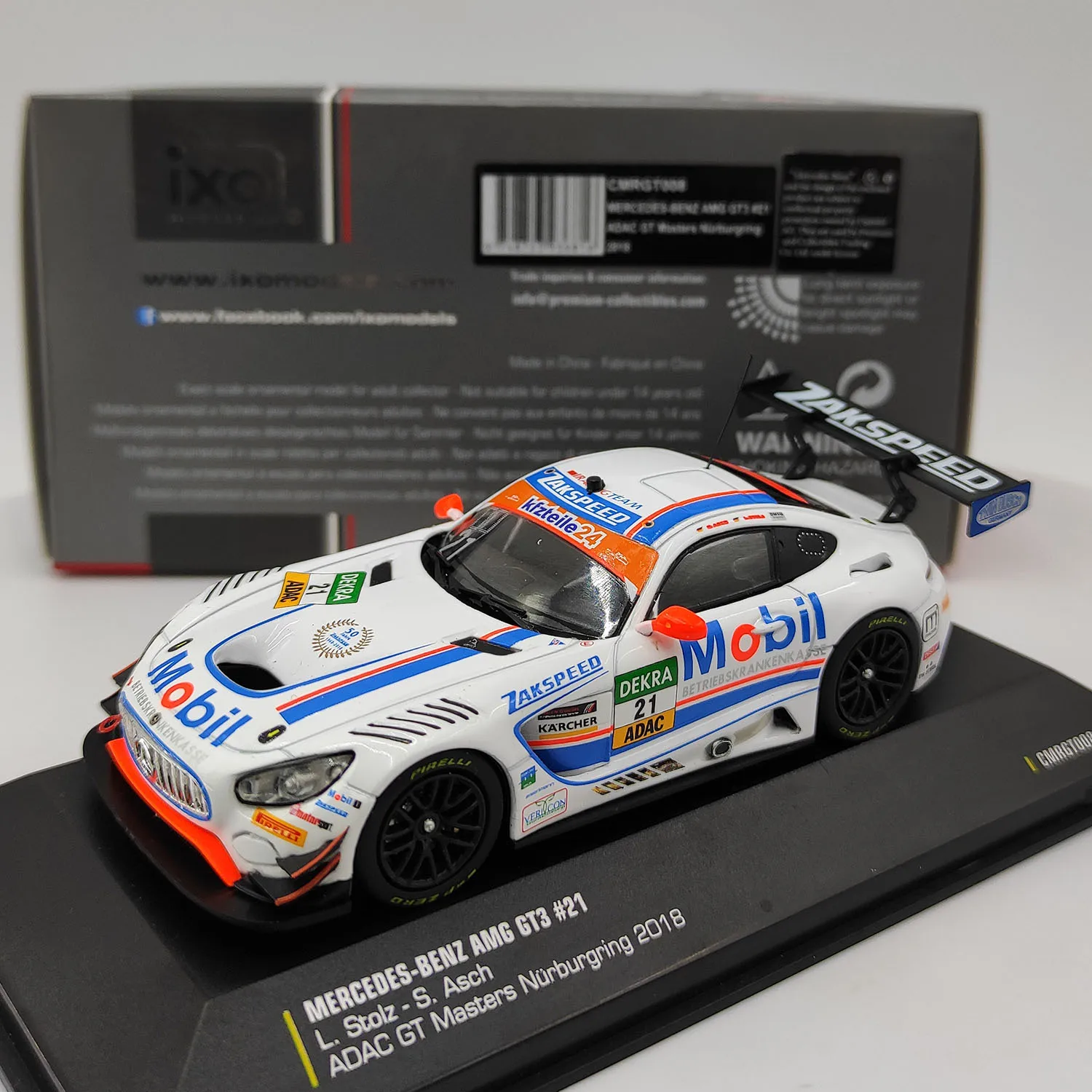 Diecast IXO 1/64 Scale BENZ AMG GT3 Racing Car Model Collectible Toy Gift Souvenir Display Ornament
Diecast IXO 1/64 Scale BENZ AMG GT3 Racing Car Model Collectible Toy Gift Souvenir Display Ornament