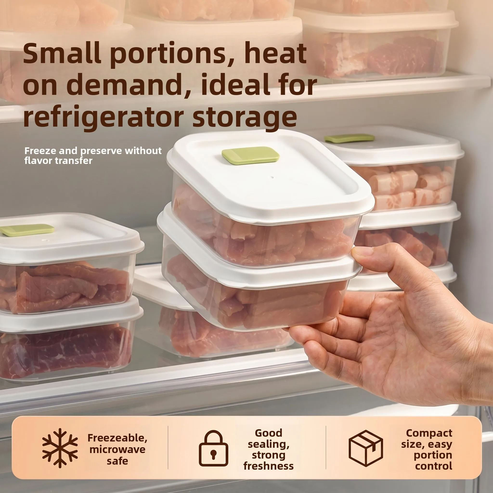 Food Grade Freshness Preservation Lunch Box Freezer Safe Fruit Container High Aesthetic Value Refrigerator Storage Organizer Box
Food Grade Freshness Preservation Lunch Box Freezer Safe Fruit Container High Aesthetic Value Refrigerator Storage Organizer Box