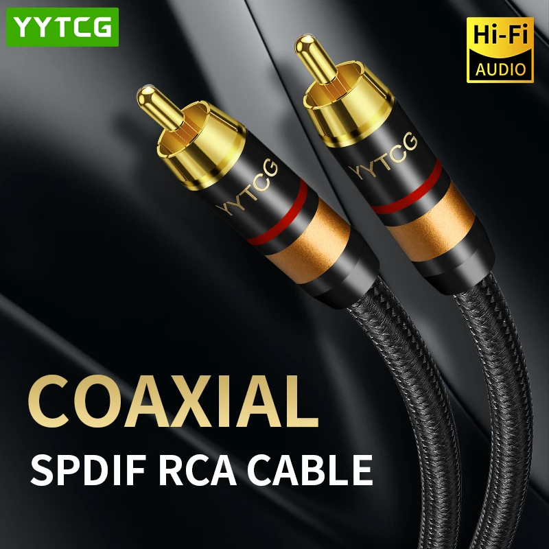 HiFi Digital Audio Coaxial Cable 75Ω Hi-End Stereo Audio Rca to Rca Male SPDIF Coaxial Cable for DVD Projector TV Speaker
HiFi Digital Audio Coaxial Cable 75Ω Hi-End Stereo Audio Rca to Rca Male SPDIF Coaxial Cable for DVD Projector TV Speaker