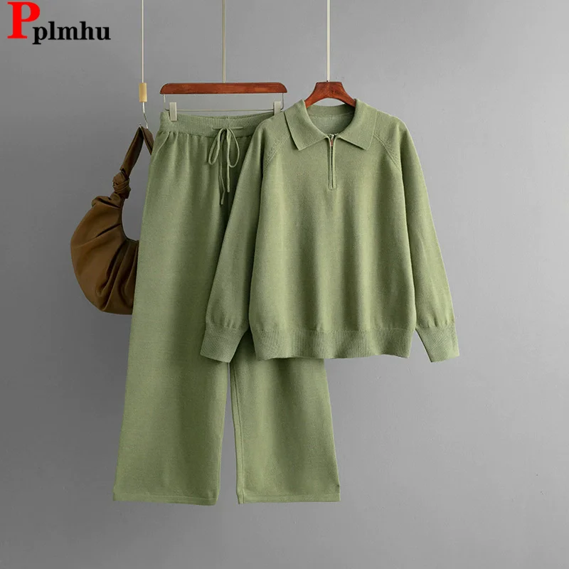 Корейский дизайн, вязаные комплекты из 2 предметов, женский вязаный свитер с длинными рукавами, пуловер, топы, Conjuntos, прямые брюки с высокой талией, наряд
Корейский дизайн, вязаные комплекты из 2 предметов, женский вязаный свитер с длинными рукавами, пуловер, топы, Conjuntos, прямые брюки с высокой талией, наряд