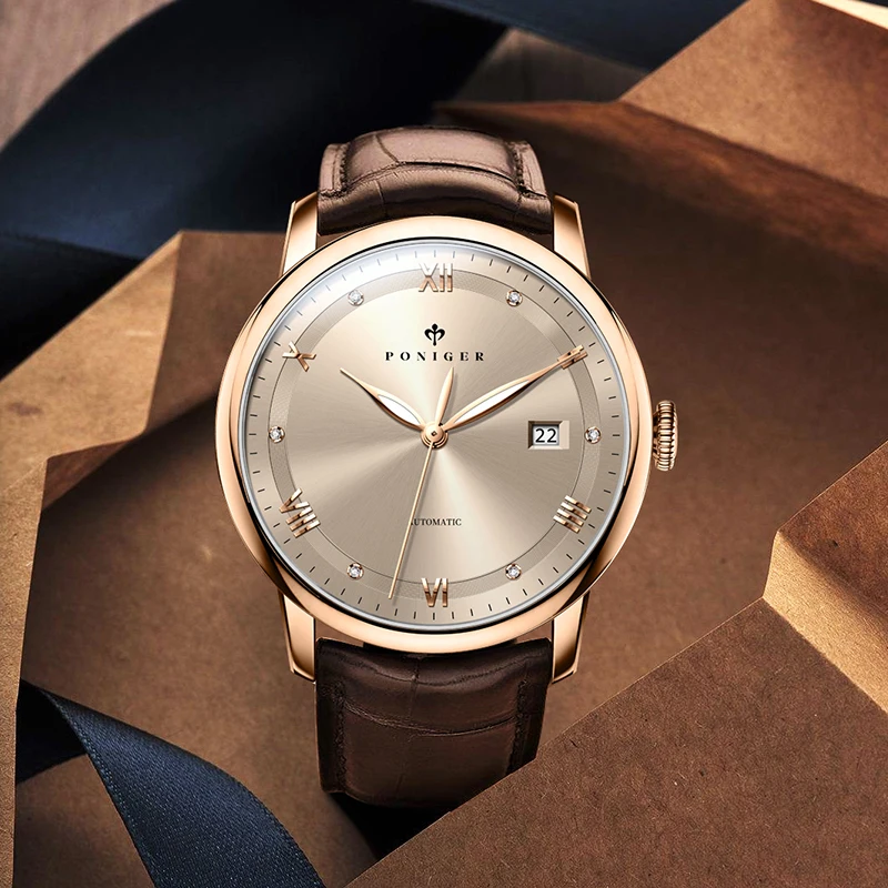 PONIGER Top Brand Design Automatic Movement Mechanical Men Watch Luminous Pointer Calendar Stainless Steel Waterproof Men Watch
PONIGER Top Brand Design Automatic Movement Mechanical Men Watch Luminous Pointer Calendar Stainless Steel Waterproof Men Watch