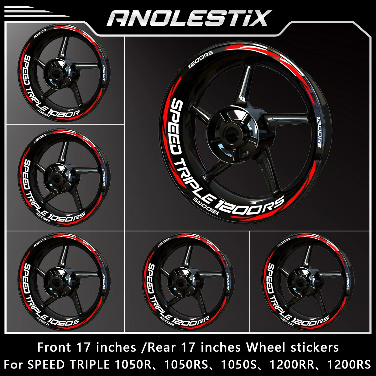 AnoleStix Reflective Motorcycle Wheel Sticker Hub Decal Rim Tape For Triumph SPEED TRIPLE 1050R 1050RS 1050S 1200RR 1200RS
AnoleStix Reflective Motorcycle Wheel Sticker Hub Decal Rim Tape For Triumph SPEED TRIPLE 1050R 1050RS 1050S 1200RR 1200RS