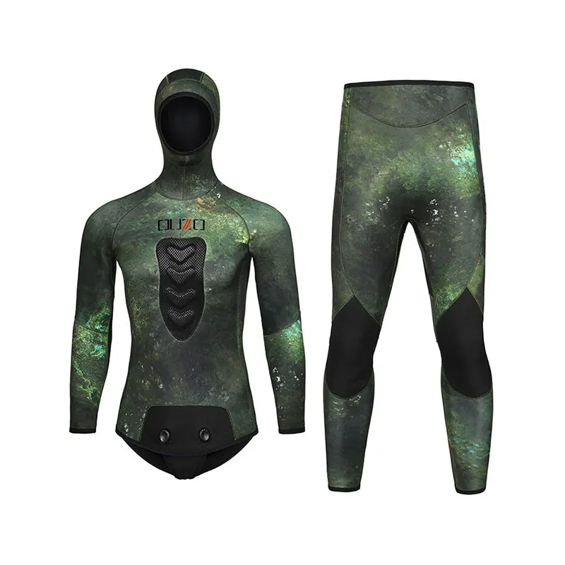 3.5MM Scuba 2-Piece Camouflage Open Cell Neoprene Spearfishing Kayaking Wetsuit Hood Keep Warm Snorkeling Swim Diving Suit
3.5MM Scuba 2-Piece Camouflage Open Cell Neoprene Spearfishing Kayaking Wetsuit Hood Keep Warm Snorkeling Swim Diving Suit