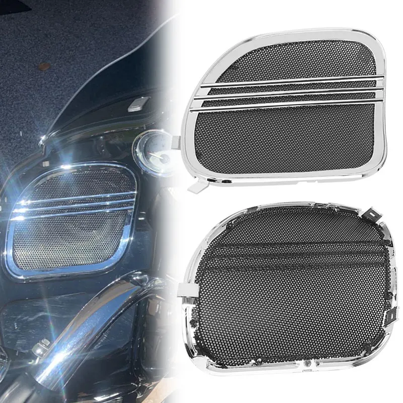 Motorcycle Left Right Tri-Line Speaker Grill Cover Mesh For Harley Touring Road Glide Limited FLTRK Special FLTRXS 2015-UP
Motorcycle Left Right Tri-Line Speaker Grill Cover Mesh For Harley Touring Road Glide Limited FLTRK Special FLTRXS 2015-UP