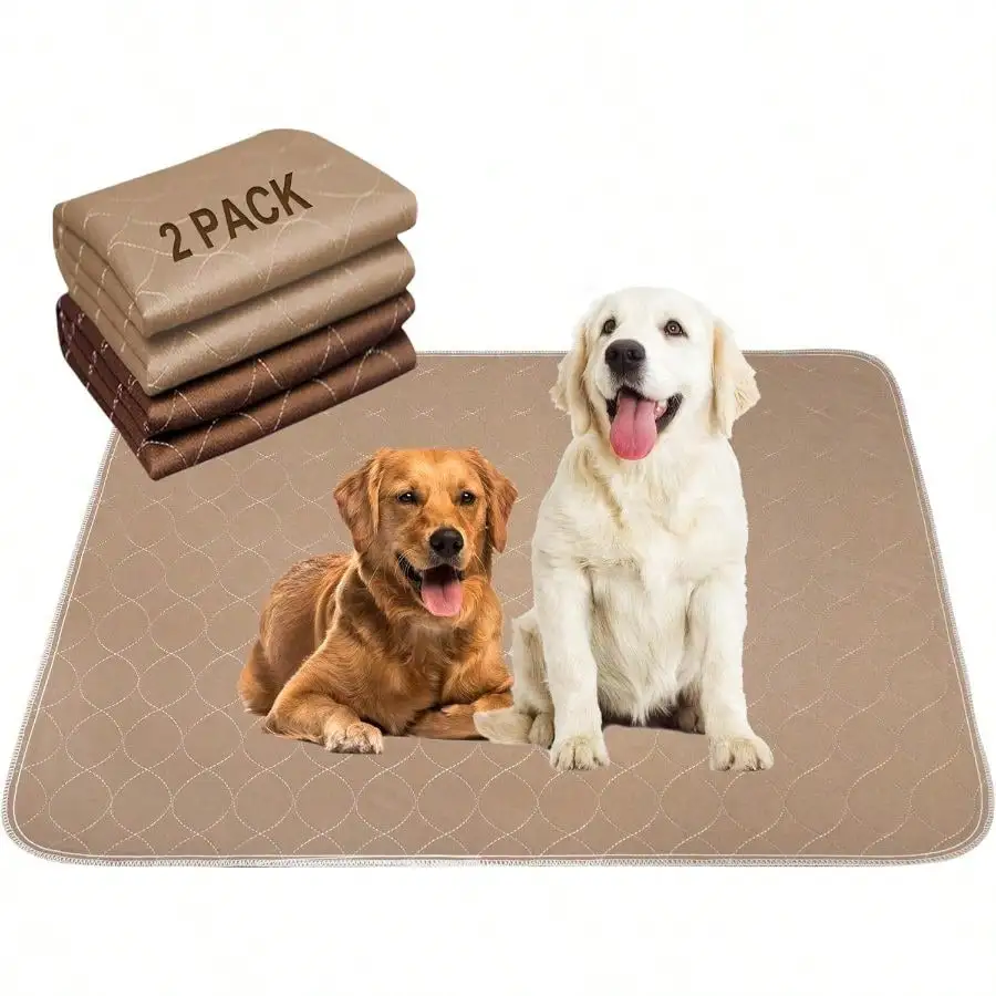 Washable Reusable Dog Pee Pads Absorbent (2 Pack) - Washable Reusable Puppy Training Pads Quality Travel Pee Pads Dogs Absorbent And Odor Controlling
Washable Reusable Dog Pee Pads Absorbent (2 Pack) - Washable Reusable Puppy Training Pads Quality Travel Pee Pads Dogs Absorbent And Odor Controlling