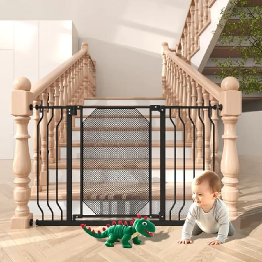 30-47.6" Baby Gate for Stairs and Doorways, Auto Close Extra Wide Dog Gate for House, Pressure-Mounted Safety Gate, with 180°Sw
30-47.6" Baby Gate for Stairs and Doorways, Auto Close Extra Wide Dog Gate for House, Pressure-Mounted Safety Gate, with 180°Sw