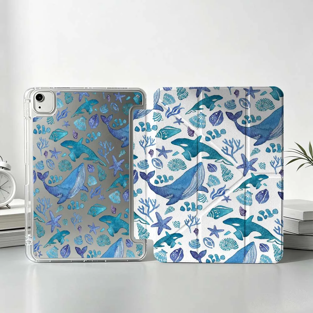 Ocean Blue Whale Seashells For iPad Pro Air mini 6 5 4 3 2 1 11th 10th 6th 5th M5 M4 A17 Pro A16 Foldable 3Y Tablet Case Soft
Ocean Blue Whale Seashells For iPad Pro Air mini 6 5 4 3 2 1 11th 10th 6th 5th M5 M4 A17 Pro A16 Foldable 3Y Tablet Case Soft