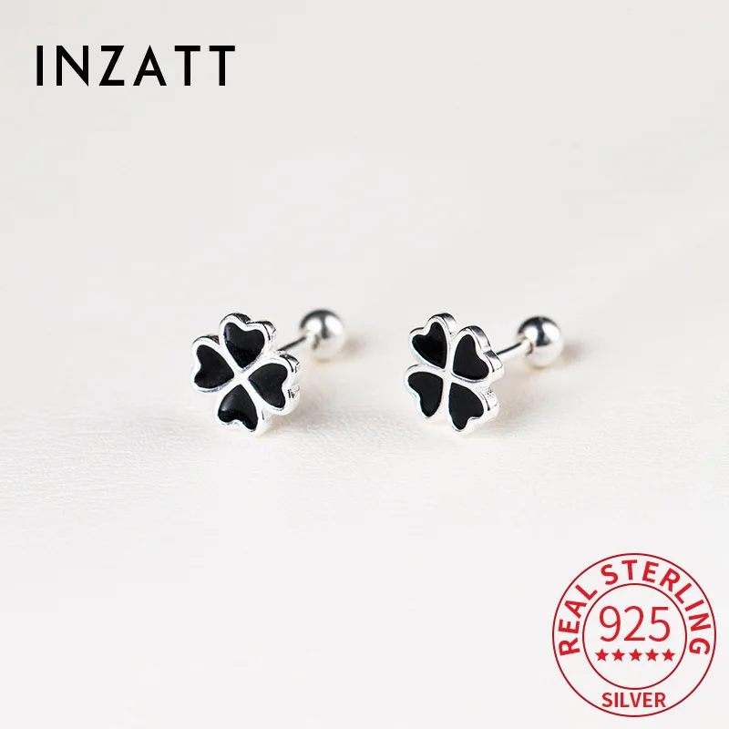 INZATT Real 925 Sterling Silver Black Drip Glaze Clover Stud Earrings for Women Cute Fine Jewelry Light Luxury Accessories
INZATT Real 925 Sterling Silver Black Drip Glaze Clover Stud Earrings for Women Cute Fine Jewelry Light Luxury Accessories
