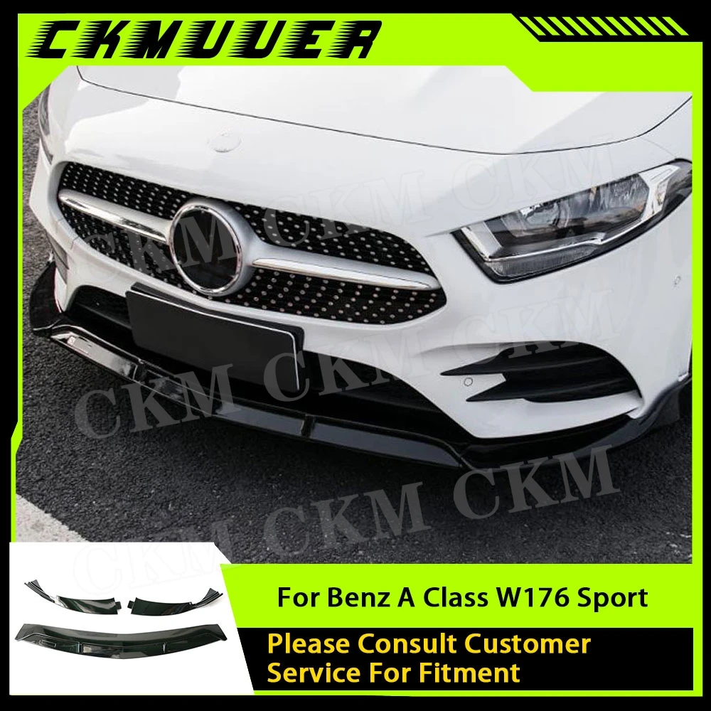 CKMUUER For Mercedes Benz A Class W176 Sport 2019 Gloss Black Car Front Bumper Lip Spoiler Splitters Head Protector Auto
CKMUUER For Mercedes Benz A Class W176 Sport 2019 Gloss Black Car Front Bumper Lip Spoiler Splitters Head Protector Auto