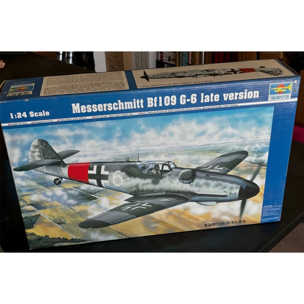 Trumpeter 02408 1:24 Messerschmitt Bf109 G6 Late Version Fighter Plane Plastic Assembly Model Kit Military Building Toy
Trumpeter 02408 1:24 Messerschmitt Bf109 G6 Late Version Fighter Plane Plastic Assembly Model Kit Military Building Toy