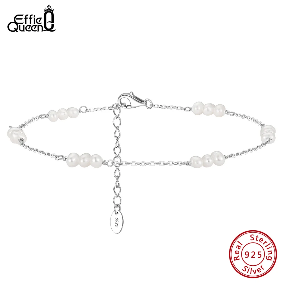 Модный браслет на ногу Effie Queen с натуральным жемчугом, серебро S925, изящная цепочка с жемчугом, украшение для ног, летние аксессуары, праздничный подарок SA36
Модный браслет на ногу Effie Queen с натуральным жемчугом, серебро S925, изящная цепочка с жемчугом, украшение для ног, летние аксессуары, праздничный подарок SA36