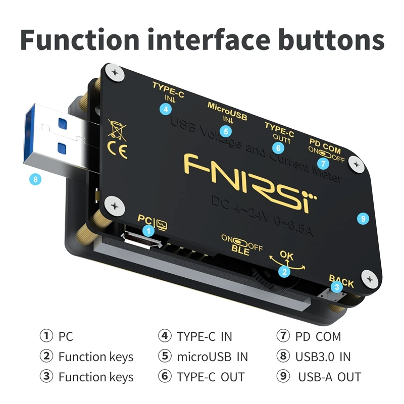 USB-тестер PD Trigger, вольтметр, амперметр, измеритель напряжения и мощности QC4 PD3.0 2,0 PPS, контроль емкости с протоколом быстрой зарядки
USB-тестер PD Trigger, вольтметр, амперметр, измеритель напряжения и мощности QC4 PD3.0 2,0 PPS, контроль емкости с протоколом быстрой зарядки