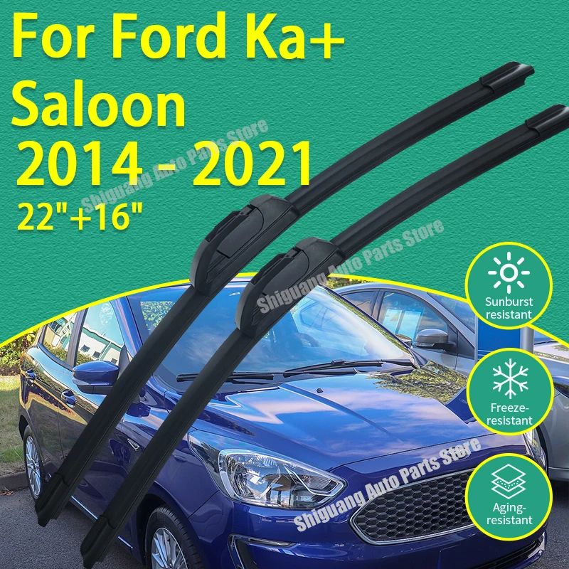 Front Silicone Coating Wipers for Ford Ka+ Saloon 2014 - 2021 Car Wiper Windshield Windscreen Blades Accessories 2015 2016 2017
Front Silicone Coating Wipers for Ford Ka+ Saloon 2014 - 2021 Car Wiper Windshield Windscreen Blades Accessories 2015 2016 2017